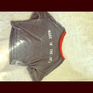 Women’s crop top graphic tee